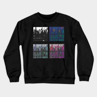 Liminal Space in Combined Colour Abstraction through 4 windows Crewneck Sweatshirt